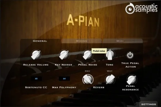 General settings