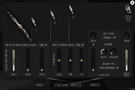 VWinds Basset Horn interface