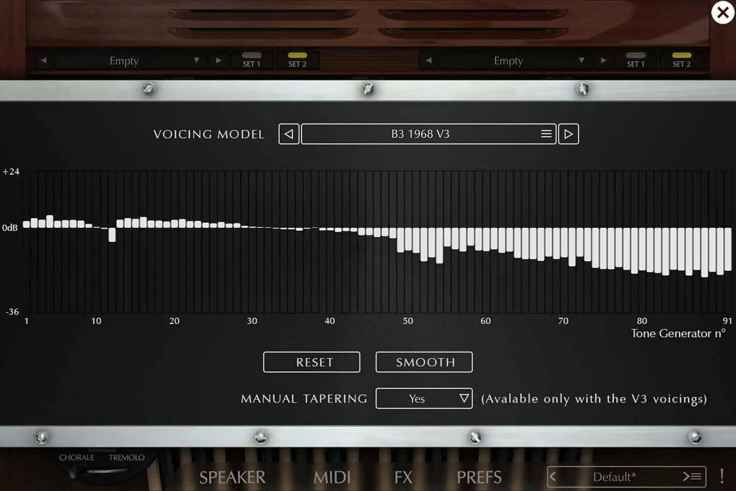 Voicing adjustments and model choice