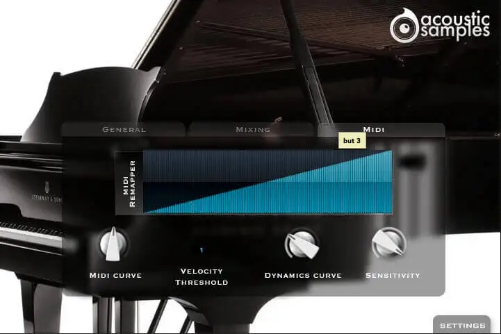 MIDI settings