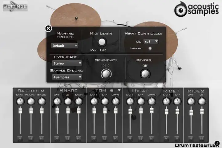 DrumTasteBrush interface
