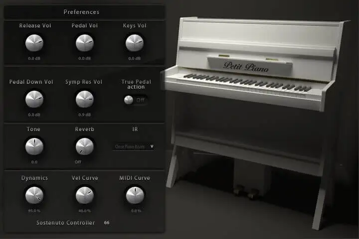 Petit Piano interface