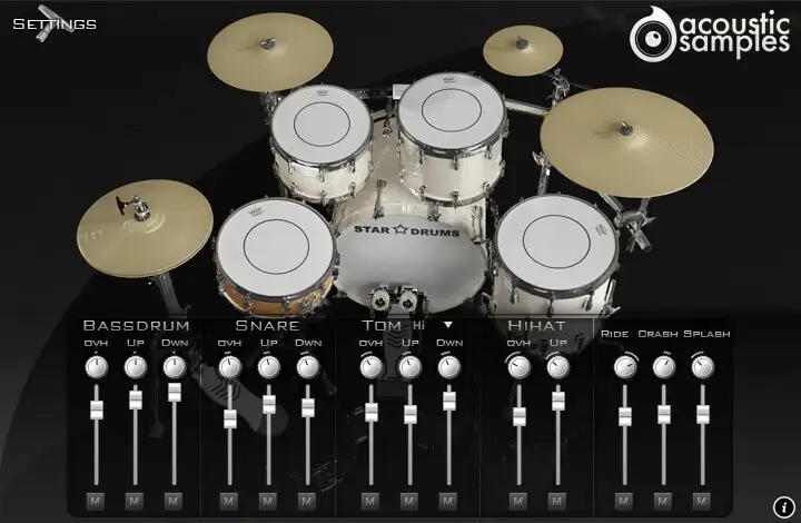 StarDrums interface