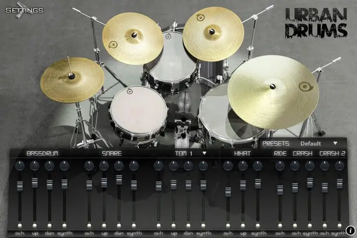 Urban Drums interface