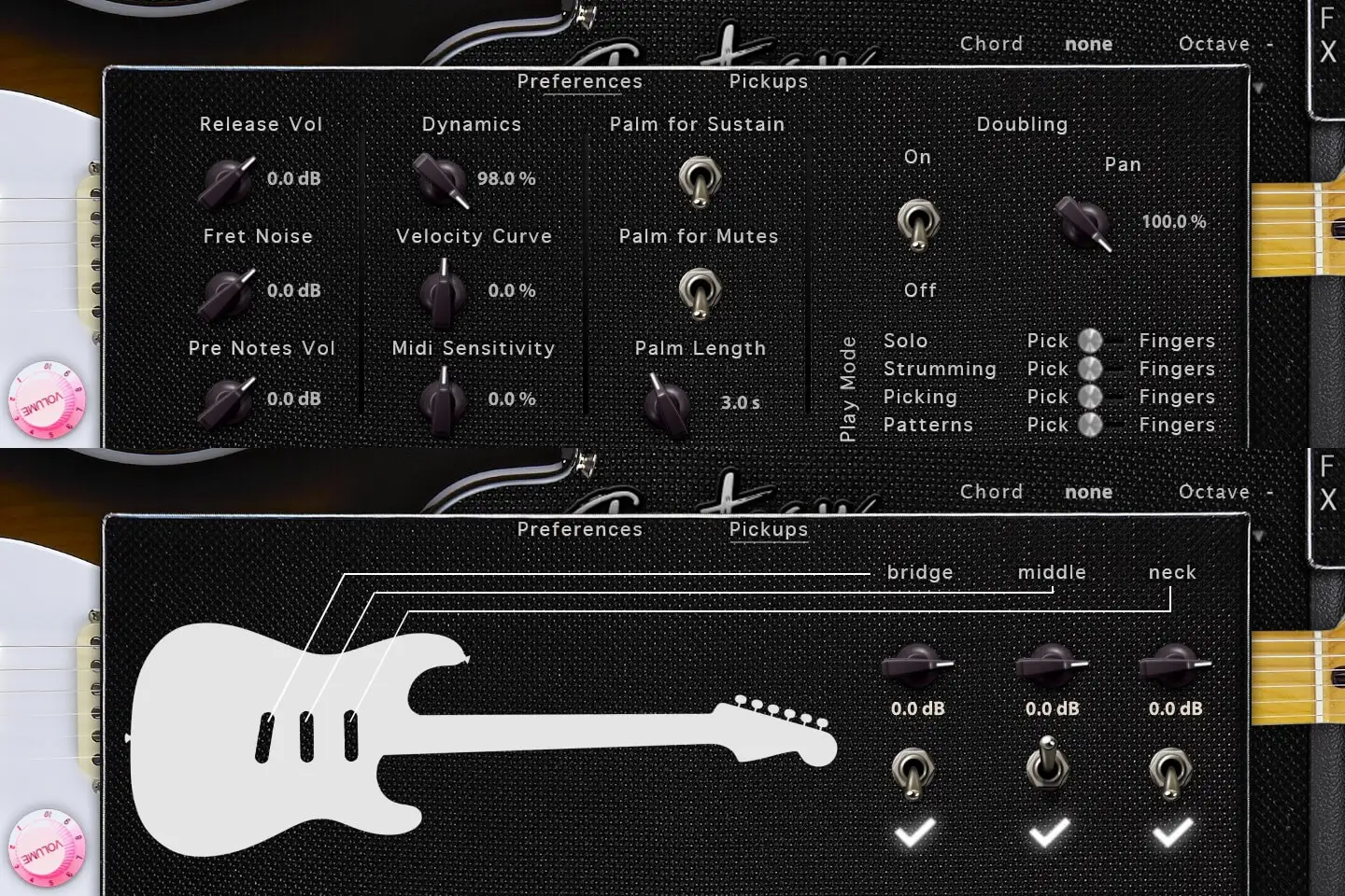 Preferences / Pickup mixing