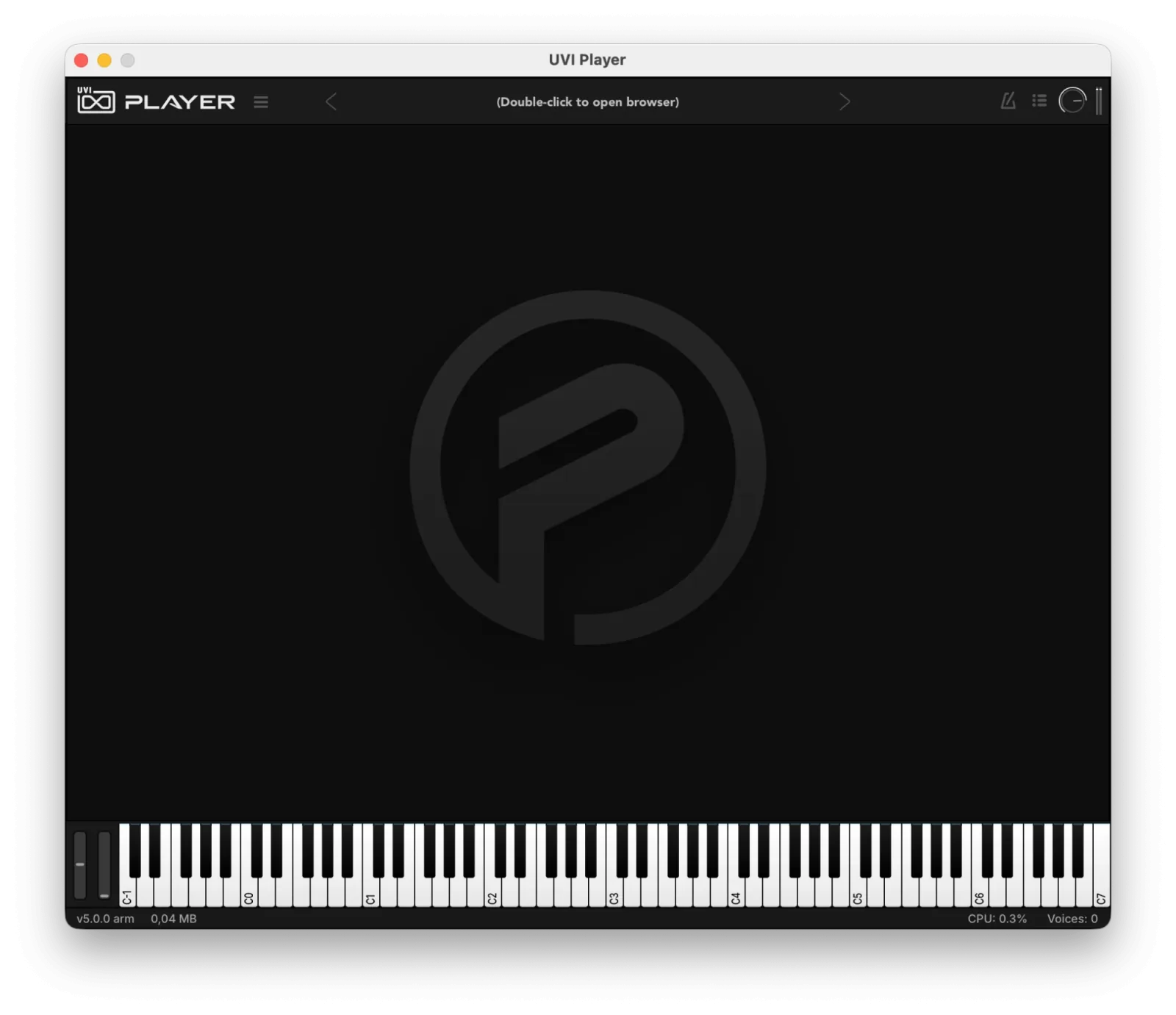 The UVI Player interface